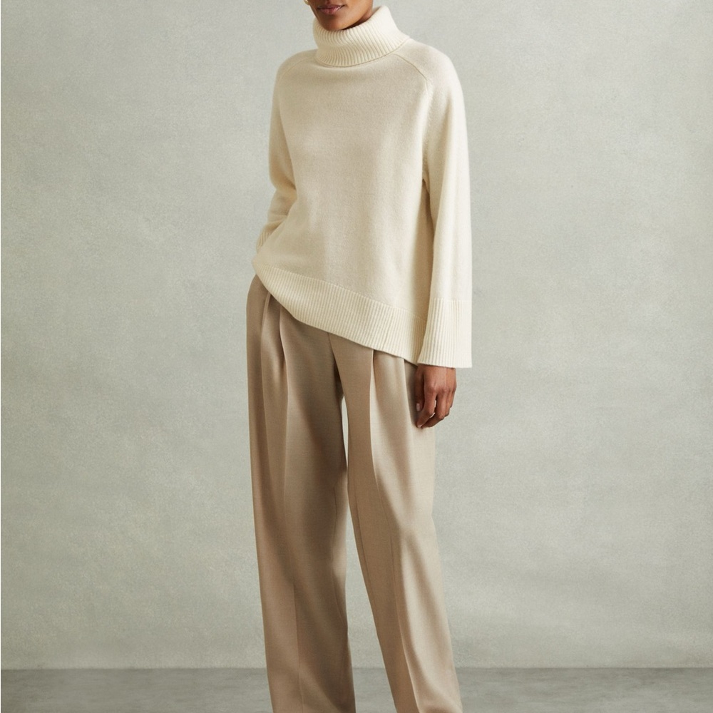 Reiss Cream Turtleneck Sweater - Picture 1 of 5